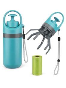 Portable Dog Poop Scooper With Built-In Bag Dispenser, Lightweight Claw Pet Waste Picker For Walks, Parks & Outdoor Cleanup - Green - View 7