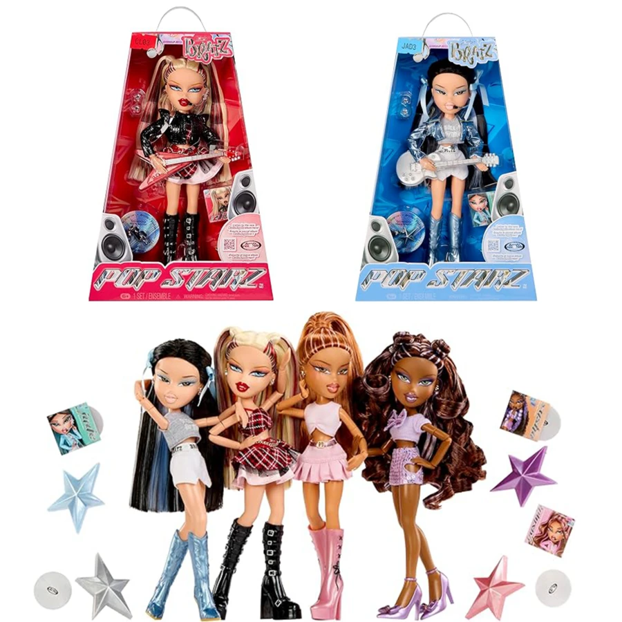 L.O.L.SURPRISE! Paket Boneka Pop Starz – Cloe, Yasmin, Jade, Sasha Plus Aksesoris dan Gantungan Kunci Tambahan - MultiWarna - View 1