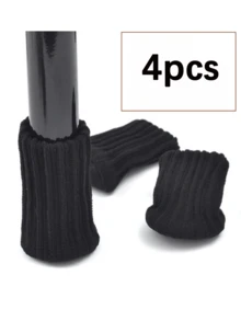 [Non Slip Chair Socks] High Elastic Woolen Cloth Chair Leg Socks | Non Slip Floor Protectors, Knitted Furniture Pads, Fit Diameter, Furniture Caps Set For Table And Chair Legs - Upgrade - View 1
