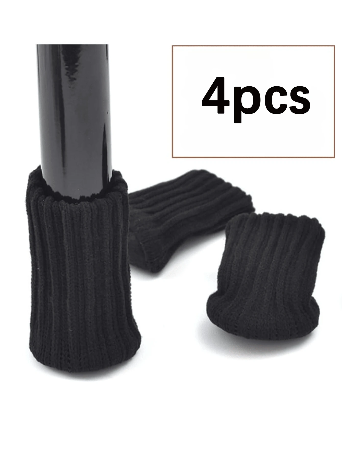 [Non Slip Chair Socks] High Elastic Woolen Cloth Chair Leg Socks | Non Slip Floor Protectors, Knitted Furniture Pads, Fit Diameter, Furniture Caps Set For Table And Chair Legs - Upgrade - View 1