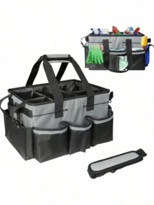 Large Capacity Outdoor Storage Bag, Camping Organizer Bag, Cleaning Tool Storage Bag, Multi-Function Storage Bag, Crossbody Handheld Portable Cleaning Tool Waist Bag, Outdoor Miscellaneous Storage Bag - Multicolor - View 9