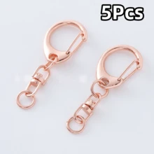 3/5/10/15/20 Pezzi Connettori per Portachiavi in Metallo a Forma di C Argento con Anello a D e Moschettone – Connettori per Gioielli in Lega di Zinco, Anelli per Catene, Strumenti di Collegamento - portachiavi - Visualizzare 28