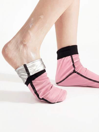 3/1 Pasang Kaus Kaki Pelembap dan Menenangkan Warna Pink, Kaus Kaki Pelembap Hidroterapi yang Dapat Digunakan Kembali, Gunakan dengan Losion Favorit Anda, Perbaikan Kulit, Perawatan Kaki di Rumah, Perawatan Kaki Saat Bepergian, Perawatan Kaki, Masker Kaki, Alat Perawatan Kuku