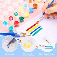 240pcs Mini Paint Containers With Lids, Paint Pots And 6 Connected Empty Boxes, 3ml/0.1oz, For Painting Accessories, Painting Storage, Graffiti, Art Crafts, Students And Handmade Materials - One Size - View 4