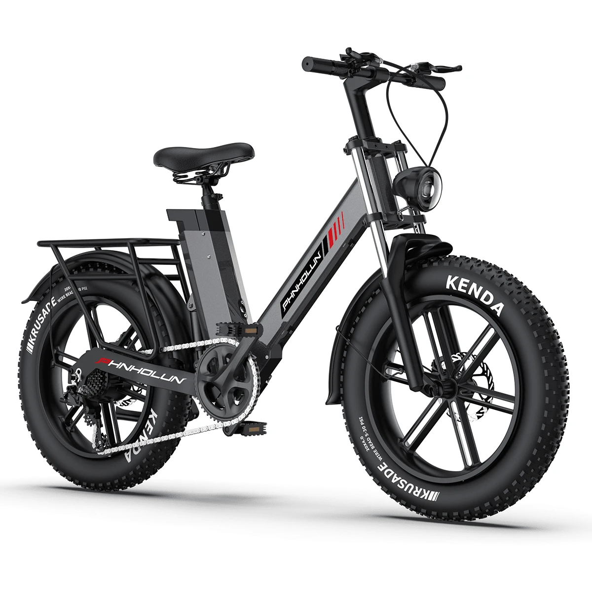 6MSKS Electric Bicycles - Black - View 1