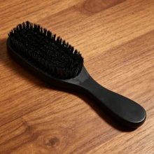 Sisir Gelombang Bulu Babi Hutan, Cocok untuk Rambut Tipis hingga Sedang, Gelombang 360 Derajat, Halus dan Dipoles, Lembut di Kulit Kepala, Gagang Kayu Solid, untuk Menata Jenggot - Sikat Jenggot - View 4