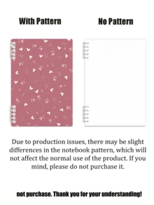 Bohemian Floral Heart Spiral Notebook With Perforated Pages And Soft Cover – Pink. Suitable For School, Office, Journaling And Gifting; Compact Size With Lined Pages, Perfect For Bullet Journaling And Planning; Ideal Teacher Gift And Back To School Season. - Multicolor - View 8