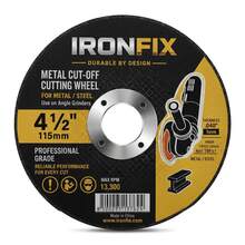 Angle Grinder Cutting Disc, 4-1/2" Cut Off Wheels 5 Pack, Metal Grinding & Chop Saw Blades, Aluminum Oxide Abrasive, 7/8" Arbor - default - View 8