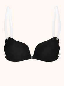 YIYANG 2/1Pack Of Push-Up, Self-Adhesive Bra With Clear Straps; Invisible, Backless, Sticky Bra; Wing-Shaped Bra, Lingerie, And Adhesive Cups. - Multicolor - View 29