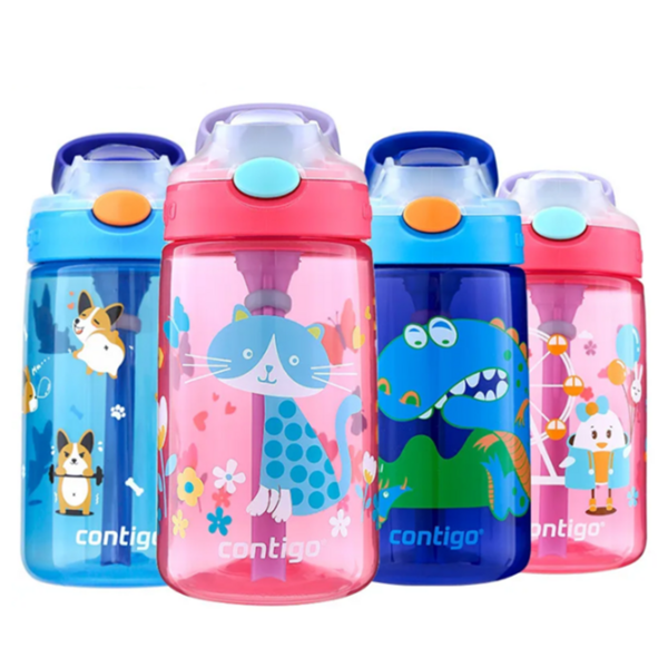 Children's Water Bottle Baby Student Cute Cartoon Sealed Leak Proof Water Bottle Cup 400ML