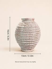 1件鄉村風條紋裝飾花瓶，復古風格，適合蘆葦草、乾燥花，農舍風桌面中心裝飾，適用於客廳書架、玄關、臥室居家裝飾 - 新款 - 查看 11