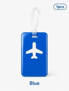 This Luggage Tag Features A Stylish Design With A Prominent Airplane Icon, Vibrant Colors, And High Visibility. It's An Essential For Cruise Travel And Also Perfect For Airport Check-In Or Carry-On Luggage. The Product Comes With A Durable And Flexible PVC Strap, Suitable For Both Men And Women, With Reliable Quality. - Multicolor - View 16