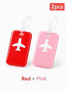 This Luggage Tag Features A Stylish Design With A Prominent Airplane Icon, Vibrant Colors, And High Visibility. It's An Essential For Cruise Travel And Also Perfect For Airport Check-In Or Carry-On Luggage. The Product Comes With A Durable And Flexible PVC Strap, Suitable For Both Men And Women, With Reliable Quality. - Multicolor - View 20