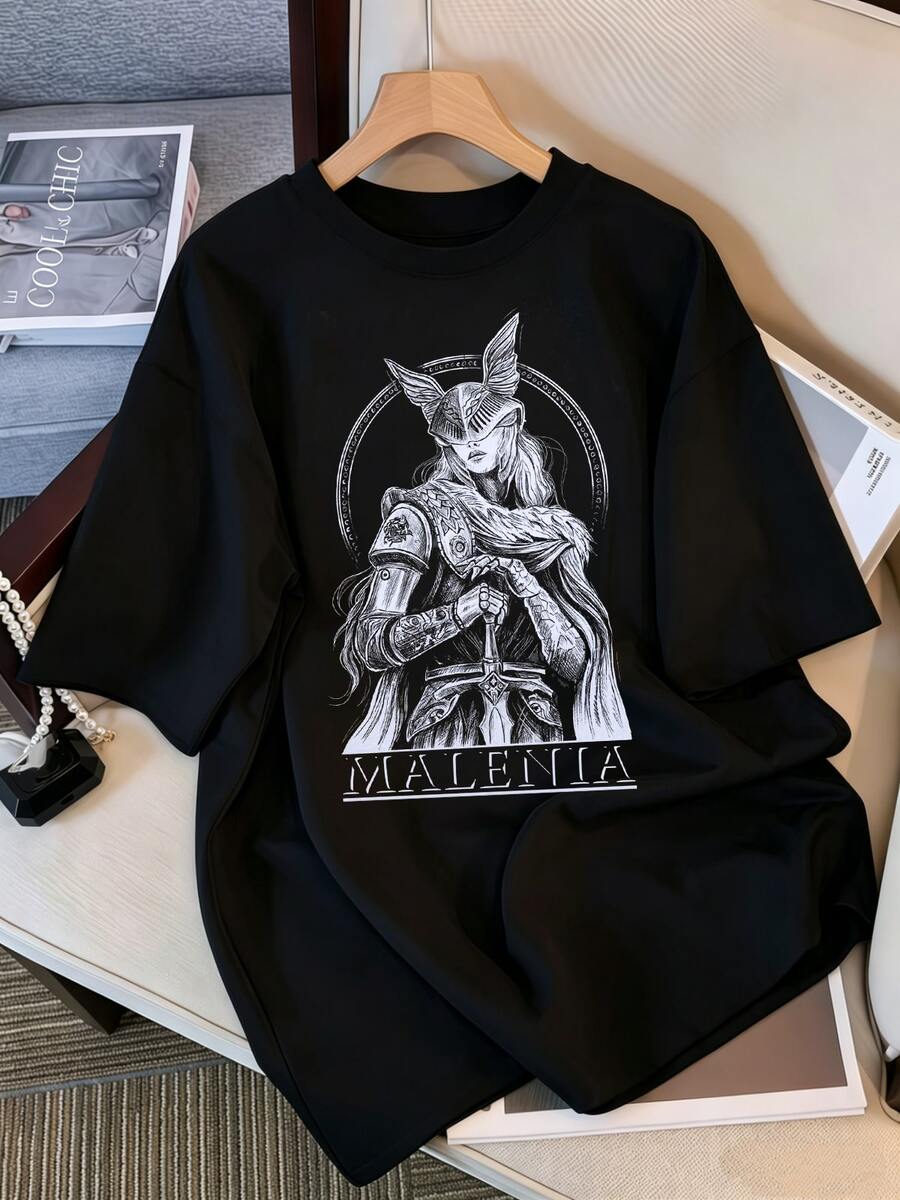 Elden Ring Vintage-Shirt, Gamer-Shirts, Geschenk für ihn, Geschenk für sie, Unisex-T-Shirt - Schwarz - Übersicht 1
