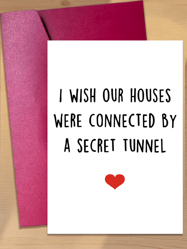 1pc Funny Best Friend Birthday Card, Humorous Friend Birthday Card, Long Distance Friendship Card, I Miss You Card, Birthday Card With Envelope, Back To School, School Supplies