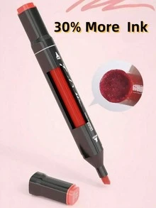 12/24/36/48/60/80 Colors Dual Tip Professional Marker Pen Set - Versatile Brush Pens For Painting, Sketching, Cardboard Comic Design - Unleash Your Artistic Talent, Back To School - Multicolor - View 3