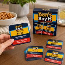 50 Pcs Round Corner Scratch-Resistant Handmade Word Cards, Portable Party Card Game "Don't Say It" - Poet Edition, Perfect For Camping, Travel, Gatherings, And Holiday Gifts - Multicolor - View 11