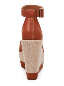 Women's High Heel Wedge Platform Sandal Various Colors Party - 駝色 - 查看 6