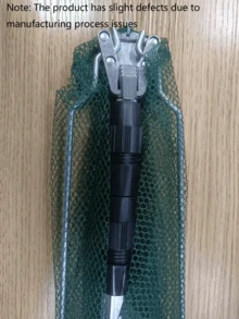 1pc Aluminum Alloy Telescopic Fishing Net, Triangular Mesh Design, Essential Tool For Freshwater/Saltwater Fishing, Suitable For Catching Shrimp, Crab, Fish, Fishing Accessory, Ideal Choice For Outdoor Fishing - Multicolor - View 12