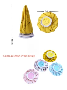 Bolsa de agua caliente con diseño de dibujos animados, bolsa de agua caliente y fría de uso dual para compresas calientes y frías - Multicolor - Ver 12