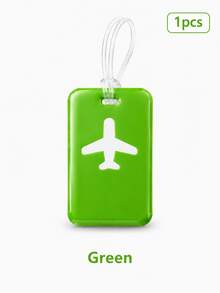 This Luggage Tag Features A Stylish Design With A Prominent Airplane Icon, Vibrant Colors, And High Visibility. It's An Essential For Cruise Travel And Also Perfect For Airport Check-In Or Carry-On Luggage. The Product Comes With A Durable And Flexible PVC Strap, Suitable For Both Men And Women, With Reliable Quality. - Multicolor - View 12