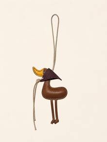 Cute Duck Bag Charm PU Leather Pendant Keychain For Handbags Backpacks Tote Bags Colorful Decorative Accessory Daily Outfit Matching Gift Idea Women Girls Fashion Accessory - Multicolor - View 16