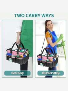 Large Capacity Outdoor Storage Bag, Camping Organizer Bag, Cleaning Tool Storage Bag, Multi-Function Storage Bag, Crossbody Handheld Portable Cleaning Tool Waist Bag, Outdoor Miscellaneous Storage Bag - Multicolor - View 5