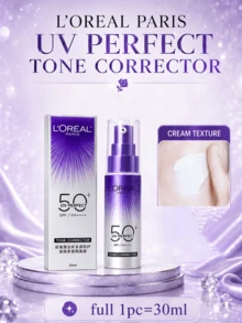 L’Oreal Paris L'Oreal Sunscreen & Primer 15ml/30ml, Improves Dullness, Lightweight & Non-Sticky, 2-In-1 Sun Protection & Makeup Base, Daily Skincare - Olay's New Multi-protection Beauty Purple Makeup Base - View 12