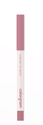 Colorgram Nude Blur Lip Pencil 0.4g - 03 Geek Rose | Soft Matte Lip Liner Pencil, Blendable Lip Contour, Overline Lip Makeup, Smooth Creamy Formula, Long-Wearing Nude Lip Color, Korean Makeup
