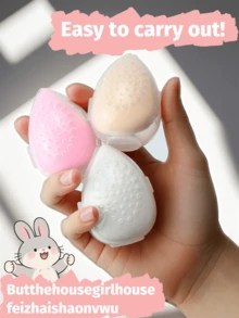 1/5/10pcs/Set Makeup Sponge Storage Box, Cosmetic Organizer Box, Cosmetic Storage Rack, Storage Box, Cosmetic Organizer Box, Organizer Box, Travel, Beauty, Bedroom Accessories, Bedside Vanity Accessories, Vanity Organizer Bag, Makeup Bag - Multicolor - View 4