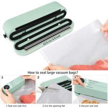 3-In-1 Digital Temp Bag Resealer, USB Rechargeable Mini Vacuum Sealer Gadget For Daily Snacks, Chips & Kitchen Storage,Chip Bag Sealer,Food Saver Machine,Coffee Storage,Kitchen Gadgets 2026,Kitchen Essentials,Coffee Bar Essentials,Dorm Room Stuff - Multicolor - View 11