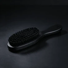Sisir Gelombang Bulu Babi Hutan, Cocok untuk Rambut Tipis hingga Sedang, Gelombang 360 Derajat, Halus dan Dipoles, Lembut di Kulit Kepala, Gagang Kayu Solid, untuk Menata Jenggot - Sikat Jenggot - View 3