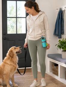 Portable Dog Poop Scooper With Built-In Bag Dispenser, Lightweight Claw Pet Waste Picker For Walks, Parks & Outdoor Cleanup - Green - View 6