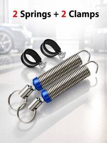 Resorte de soporte ajustable de metal azul para la tapa del maletero del automóvil, dispositivo de elevación de la tapa del maletero, accesorio automotriz esencial, adecuado para sedanes sin asistencia de elevación hidráulica, accesorio de automóvil práctico - Multicolor - Ver 12