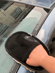 1件/2件裝 柔軟汽車清潔手套，便攜耐用超細纖維洗車刷，適用於汽車內外洗車，多功能除塵清潔工具 - 多色 - 查看 7