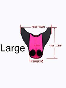 Non-Slip Mermaid Swim Fins, Lightweight Mid-To-Long Blade Diving Training Fins, Comfortable Foot Pocket, Summer Beach Essential, Swimming Pool Floating Gear - Multicolor - View 13