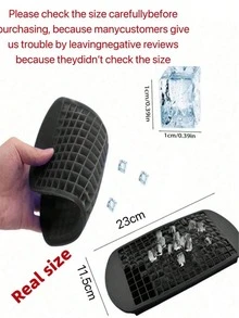 1pc 160-Cavity Square Silicone Ice Cube Tray, Cold-Resistant And Durable, Can Be Used As Ice Mold, Pudding Mold, Suitable For Home, Bar And Other Places, Convenient To Use. Perfect For Summer Beach Vacation, RV Travel, Camping Supplies, Easy To Carry, Various Holiday Parties, Back To School Season, Graduation Season Essential, Gift For Friends, Family, Best Friends. [Ice Cubes Are Slightly Small, Please Do Not Purchase If You Mind] - Multicolor - View 4