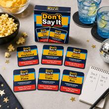 50 Pcs Round Corner Scratch-Resistant Handmade Word Cards, Portable Party Card Game "Don't Say It" - Poet Edition, Perfect For Camping, Travel, Gatherings, And Holiday Gifts - Multicolor - View 7