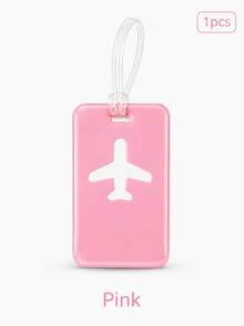This Luggage Tag Features A Stylish Design With A Prominent Airplane Icon, Vibrant Colors, And High Visibility. It's An Essential For Cruise Travel And Also Perfect For Airport Check-In Or Carry-On Luggage. The Product Comes With A Durable And Flexible PVC Strap, Suitable For Both Men And Women, With Reliable Quality. - Multicolor - View 17