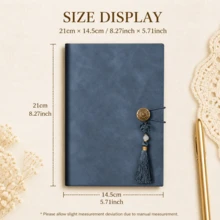 Personalized Tassel Notebook, Replaceable Inner Pages PU Leather Diary, Customized Name And Birthday Flower Design, Bridesmaid, Birthday And Mother's Day Women's Gift - Multicolor - View 9