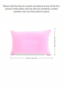 Inflatable Lace Neck Pillow, Portable Travel Neck Pillow + Neck Support Nap Pillow, Compact Lightweight Foldable Travel Pillow - Multicolor - View 22