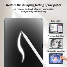 Matte Tempered Glass Screen Protector Compatible With IPad, Anti-Glare, Supports Apple Pencil, Scratch-Resistant And Anti-Fingerprint, Compatible With All Models 11th/10th/9th/8th/7th/6th/5th/2025Air/2024Air/2024Pro/2022pro/2024Air/2025Air/2021pro/2020pro/2018pro/Mini6/Mini5/Mini4/Air5/Air4/Air3 (10.2 Inch/11 Inch/10.9 Inch/8.3 Inch/12.9 Inch/9.7 Inch/13 Inch), Full Screen Ultra Clear Protection Film, Suitable For Easter, Spring, Summer - 1pc Matte - View 4