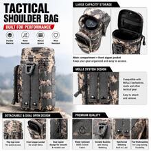 Men's Tactical Waist Bag With Water Bottle Holder, Outdoor Waist Belt Multi-Function Storage Pouch For Hiking, Running, Camping, MOLLE Storage Bag - Multicolor - View 4