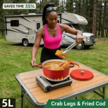 This Multi-Functional Deep Fryer Combines Stewing, Boiling, Braising, Soup Making, Steaming, And Stir-Frying Into One Appliance. It Is Compatible With All Heat Sources And Requires No Assembly. Suitable For Family Restaurants And Outdoor Patios. - View 3
