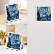 1 Set DIY Handmade Frameless Diamond Painting, Cartoon Landscape Diamond Embroidery Home Decor Wall Art - A - View 7