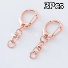 3/5/10/15/20 Pezzi Connettori per Portachiavi in Metallo a Forma di C Argento con Anello a D e Moschettone – Connettori per Gioielli in Lega di Zinco, Anelli per Catene, Strumenti di Collegamento - portachiavi - Visualizzare 21