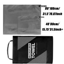 1pc/2pcs Light Gray Microfiber Beach Towel, Soft Comfortable High Absorbency Quick Dry Towel, Skin-Friendly Breathable, Compact, Hang Dry, Comes With Mesh Bag For Convenient Storage, Suitable For Beach, Gym, Yoga, Golf, Cycling, Running - Grey - View 12