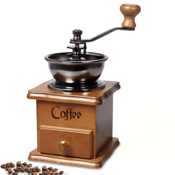 Kaffeemühle und Kaffeemaschine, Kaffeemühle, Espresso Kaffee, Kaffeemühle, manuelle Kaffeemühle, Kaffeezubehör, Nussmühle, Vintage Klassisches nostalgisches Design, Küchenutensilien, Kaffeedekoration, geeignet für Vatertag, Muttertag