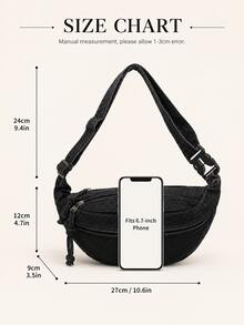 3/1pc Fashion Women's Chest Bag/Shoulder Bag/Crossbody Bag, Durable Scratch-Resistant Material, Suitable For Dating, Travel And Commuting, With Adjustable Shoulder Strap, Perfect Gift For Family, Friends Or Girlfriend - Multicolor - View 9