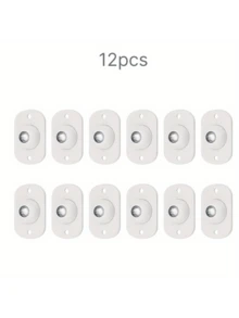 Self-Adhesive Mini Caster Wheels 360° Rotating Adhesive Rollers, Removable Universal Small Wheels, Suitable For Storage Boxes, Trash Cans, Furniture, No Drilling Bottom Gliders, Home Storage, Kitchen, Bathroom, Office Moving Assistant, 8pcs/12pcs/16pcs Set - Swivel Wheels - View 14